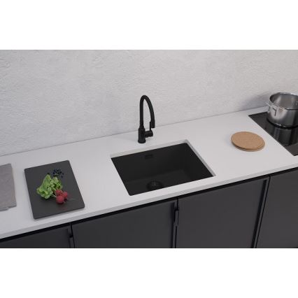 ALVEUS 1150057 - Νεροχύτης κουζίνας OMNI 55x45 cm γρανίτης/μαύρο
