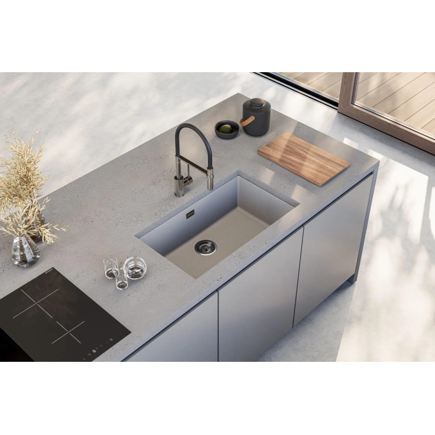 ALVEUS 1150058 - Νεροχύτης κουζίνας OMNI 75x45 cm γρανίτης/λευκό
