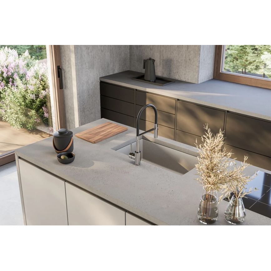 ALVEUS 1150058 - Νεροχύτης κουζίνας OMNI 75x45 cm γρανίτης/λευκό