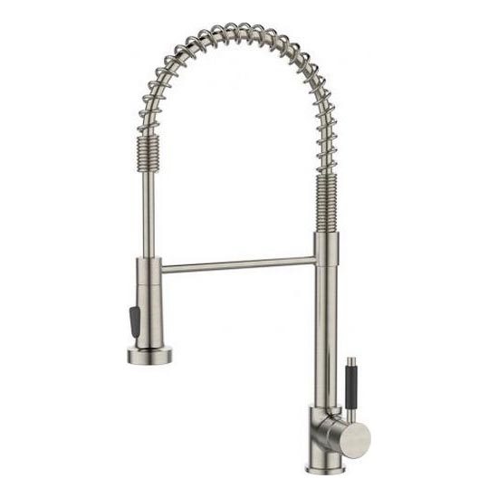 ALVEUS 1150886 - Μπαταρία νεροχύτη με ευέλικτο βραχίονα και ντους URBAN 47,1 εκ. σατινέ