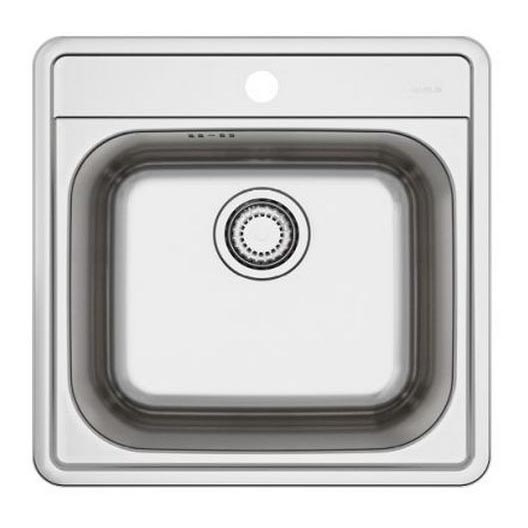 ALVEUS 1151258 - Νεροχύτης κουζίνας MORE 50x49 cm ματ ατσάλι/σατινέ