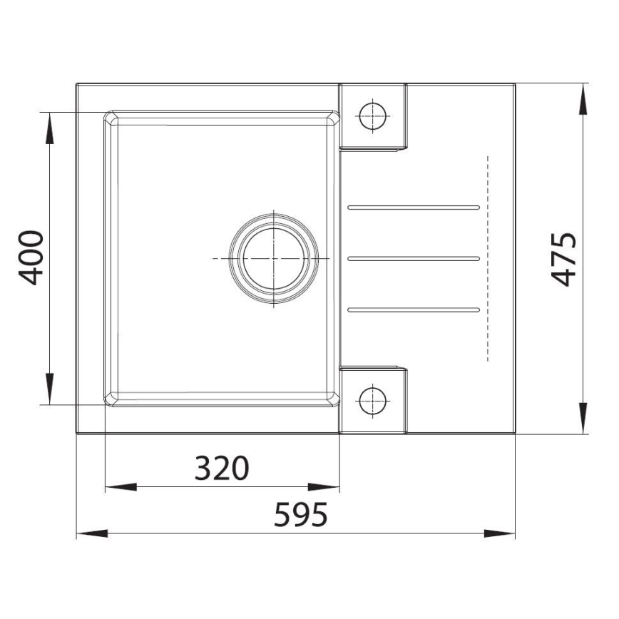 ALVEUS SETA23236 - Νιπτήρας κουζίνας ROCK 59,5x47,5 cm + τηλέφωνο με ευέλικτο χερούλι MINTAS 34 cm γρανίτης/ματ μαύρο