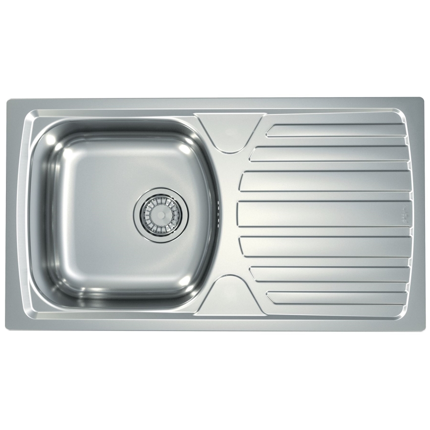 ALVEUS SETA259 - Κουζίνα νεροχύτη BASIC 78x43,5 cm + βρύση RIVIERA 14,8 cm ματ/γυαλισμένο χρώμιο