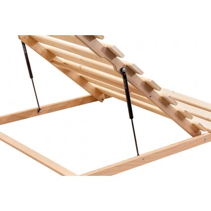 Ambiamo - Σταθερό ξύλινο πλαίσιο με ανύψωση από τα πόδια HOVDEN 90x200 εκ.