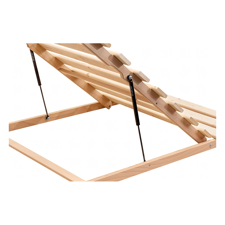 Ambiamo - Σταθερό ξύλινο πλαίσιο με ανύψωση από τα πόδια HOVDEN 90x200 εκ.