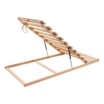 Ambiamo - Σταθερό ξύλινο πλαίσιο με ανύψωση από τα πόδια HOVDEN 90x200 εκ.