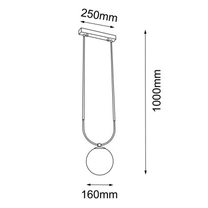 Amplex - Πολύφωτο κρεμαστό 1xE14/15W/230V μαύρο