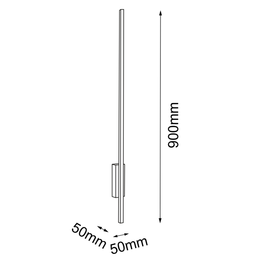 Amplex - Φωτιστικό τοίχου LED LED/3,8W/230V χρυσό/μαύρο