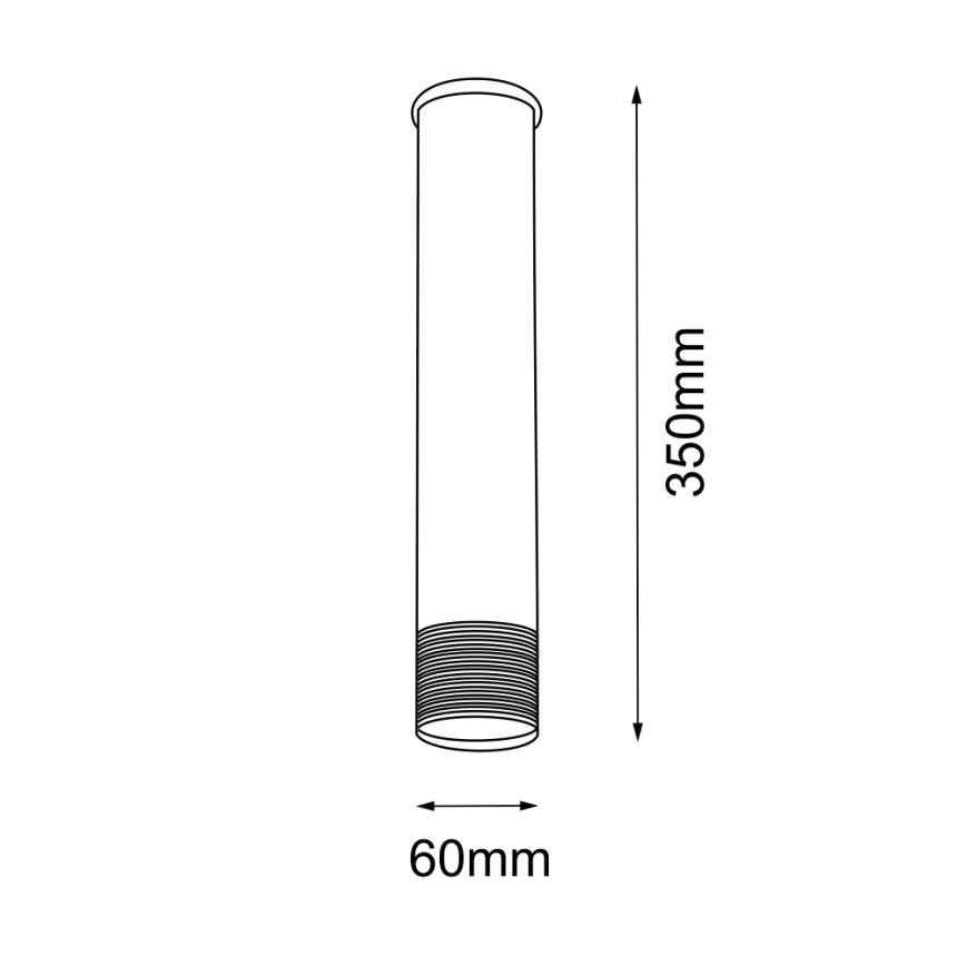 Amplex - Σποτ φωτιστικό 1xGU10/10W/230V μαύρο/χρυσό