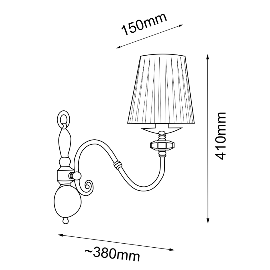 Amplex - Λάμπα τοίχου 1xE14/10W/230V