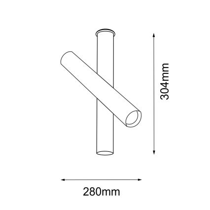 Amplex - Φωτιστικό σποτ 1xGU10-MR11/15W/230V μαύρο/ορείχαλκος