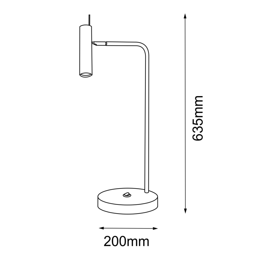 Amplex - Επιτραπέζια λάμπα 1xGU10/15W/230V λευκό