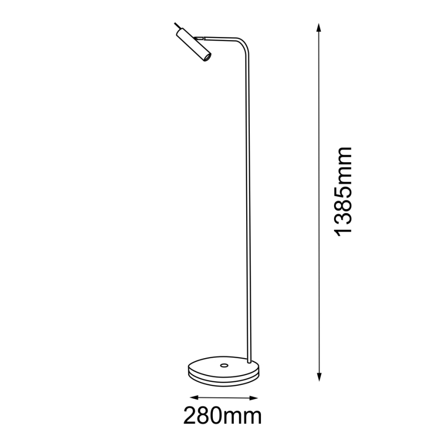 Amplex - Λάμπα δαπέδου 1xGU10/15W/230V