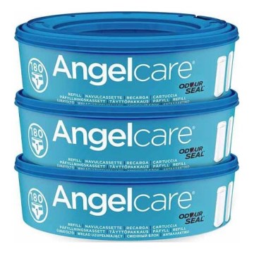 Angelcare - Ανταλλακτικές κασέτες για κάδο απόρριψης πανών 3 τμχ