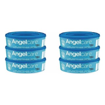 Angelcare - Ανταλλακτικές κασέτες για κάδο απόρριψης πανών 6 τμχ