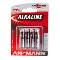 Ansmann 09630 LR03 AAA RED - 4 τμχ αλκαλικές μπαταρίες 1.5V