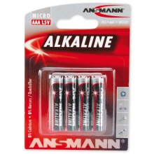 Ansmann 09630 LR03 AAA RED - 4 τμχ αλκαλικές μπαταρίες 1.5V