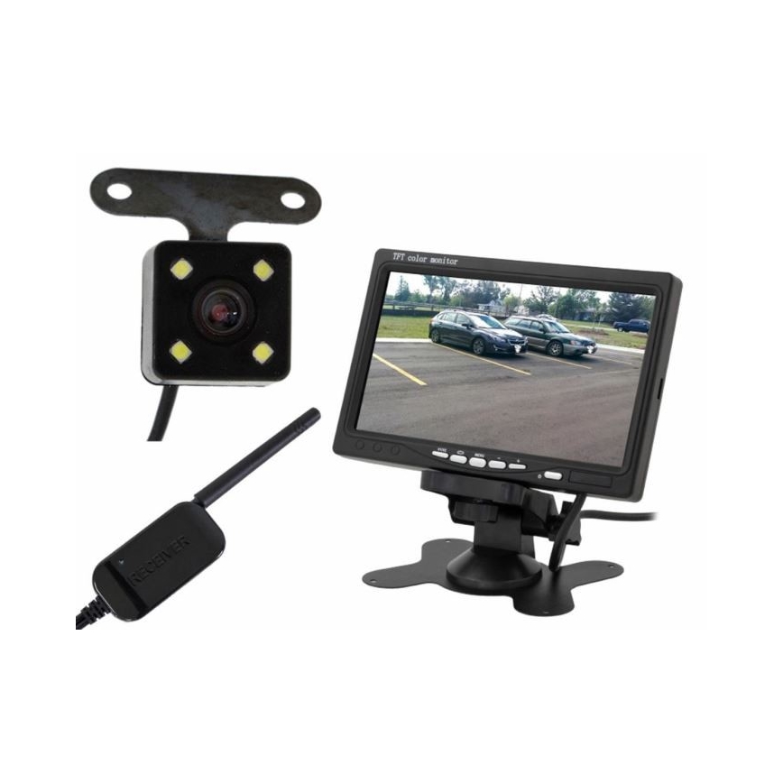 Ασύρματη κάμερα οπισθοπορείας με LCD Wi-Fi 12V IP66