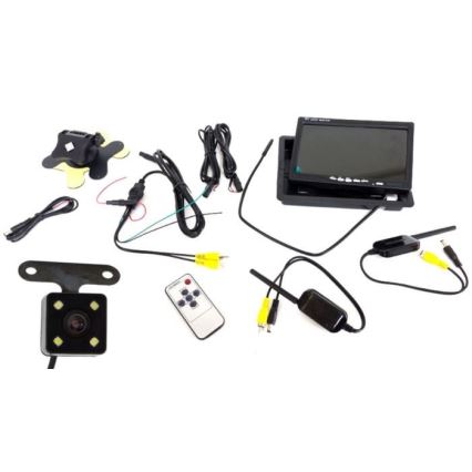 Ασύρματη κάμερα οπισθοπορείας με LCD Wi-Fi 12V IP66