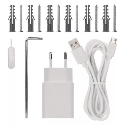 Ασύρματη θυροτηλεόραση με ανιχνευτή κίνησης GoSmart 5V 3xAA IP65 Wi-Fi Tuya