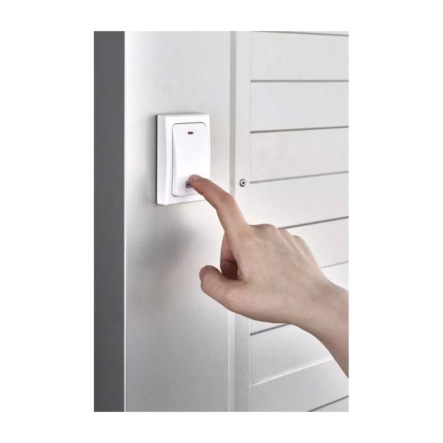 Ασύρματο κουδούνι πρίζας 230V IP44 λευκό