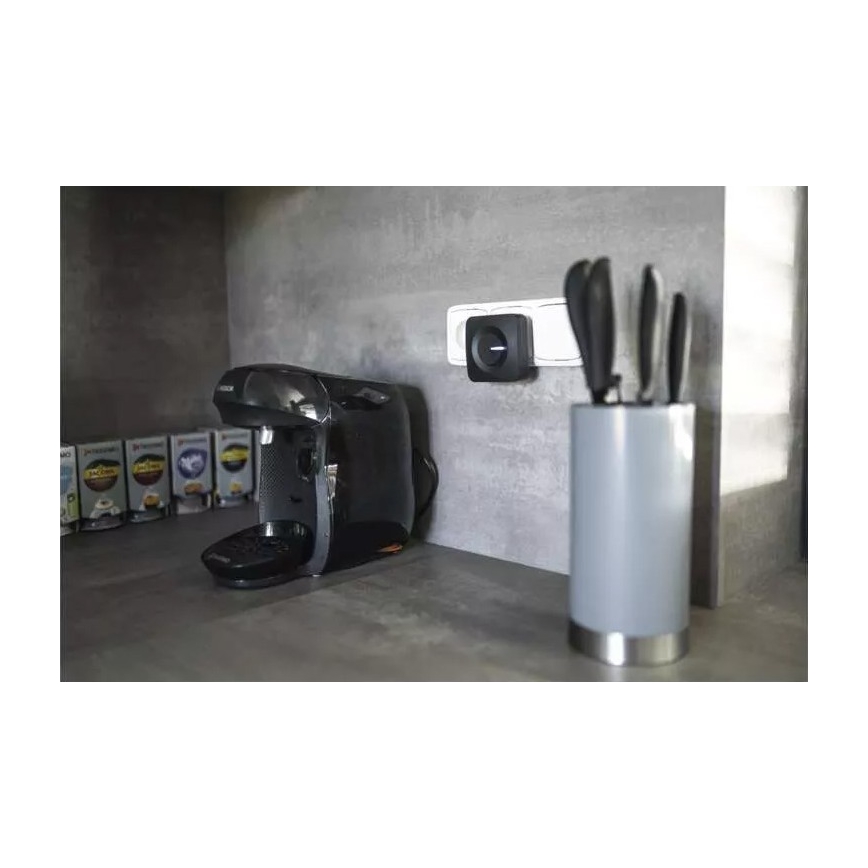 Ασύρματο κουδούνι πρίζας 230V IP44 μαύρο