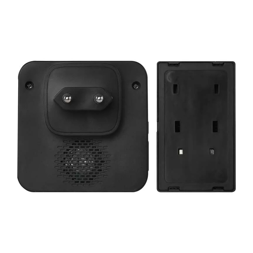 Ασύρματο κουδούνι πρίζας 230V IP44 μαύρο