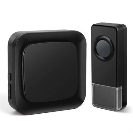 Ασύρματο κουδούνι πόρτας 230V/1xA23 IP55 μαύρο