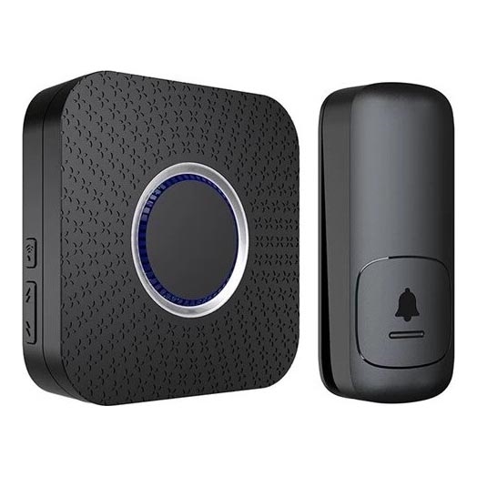 Ασύρματο κουδούνι πόρτας kinetic 230V μαύρο