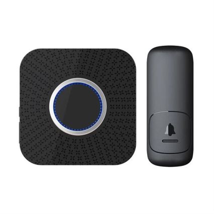 Ασύρματο κουδούνι πόρτας kinetic 230V μαύρο