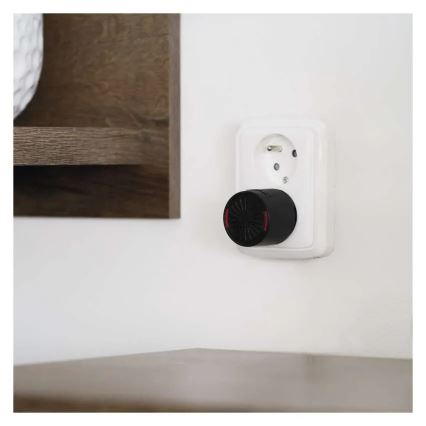 Ασύρματο κουδούνι πόρτας για πρίζα 230V + 1xCR2032 μαύρο