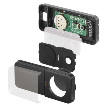 Ασύρματο κουδούνι πόρτας για πρίζα 230V + 1xCR2032 μαύρο