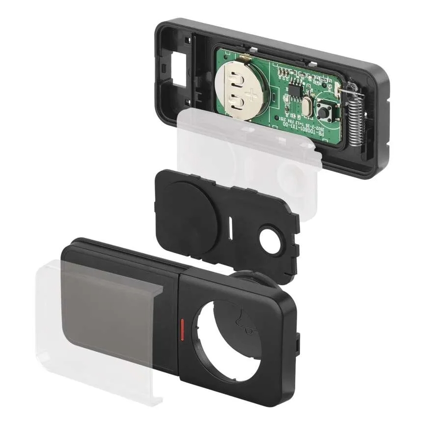 Ασύρματο κουδούνι πόρτας για πρίζα 230V + 1xCR2032 μαύρο