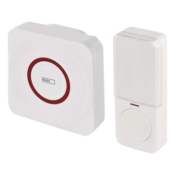 Ασύρματο κουδούνι για πρίζα GoSmart 230V + 1xCR2032 λευκό Wi-Fi