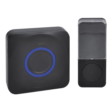 Ασύρματο κουδούνι με μπαταρία 3V/3xAAA IP56 μαύρο