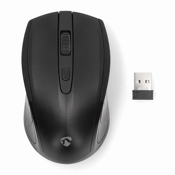 Ασύρματο ποντίκι 800/1200/1600 DPI 2xAAA μαύρο