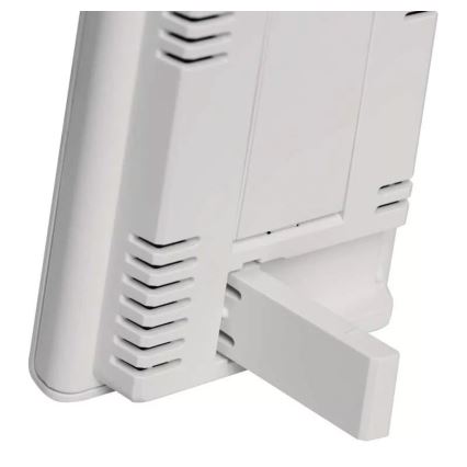 Ασύρματος μετεωρολογικός σταθμός με ξυπνητήρι 2xAAA + 2xAA λευκό