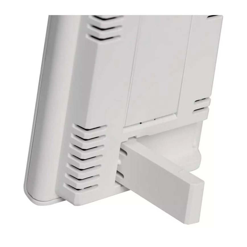 Ασύρματος μετεωρολογικός σταθμός με ξυπνητήρι 2xAAA + 2xAA λευκό