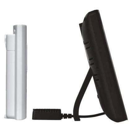 Ασύρματος μετεωρολογικός σταθμός με ξυπνητήρι 5V/3xAAA + 2xAAA μαύρο