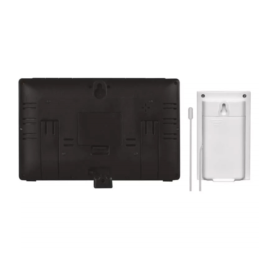 Ασύρματος μετεωρολογικός σταθμός με ξυπνητήρι 5V/3xAAA + 2xAAA μαύρο