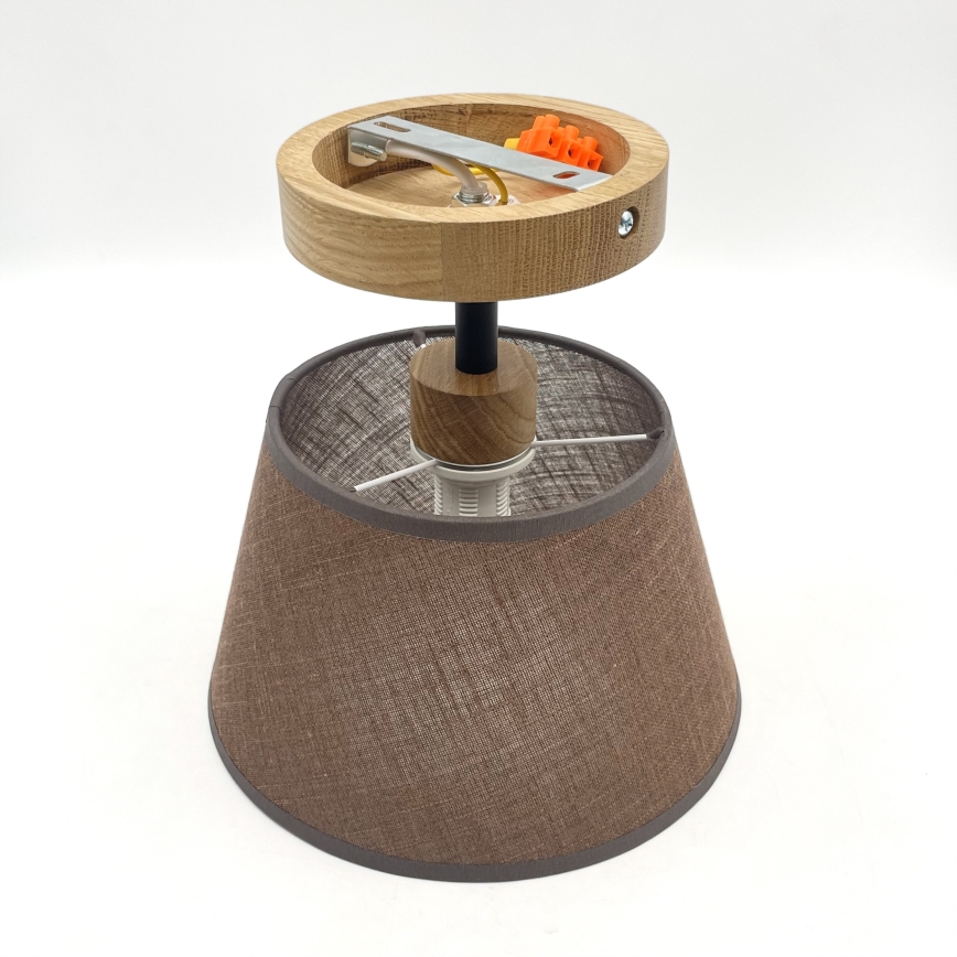 Απλίκα οροφής ANTONIO 1xE14/40W/230V καφέ/βελανιδιά