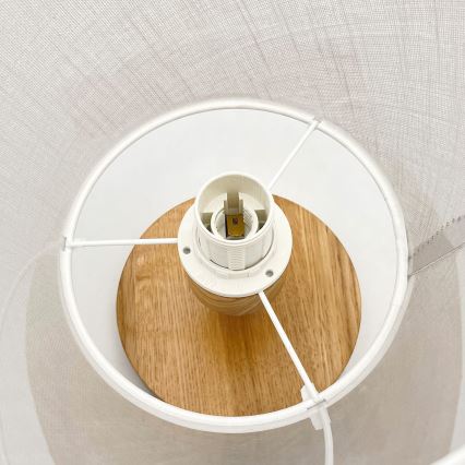 Πλαφονιέρα ANTONIO 1xE14/60W/230V λευκό/δρυς