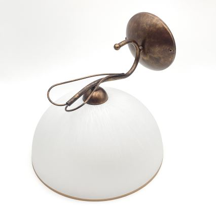 Απλίκα COBRA 1xE27/60W/230V μπρονζέ/πατίνα