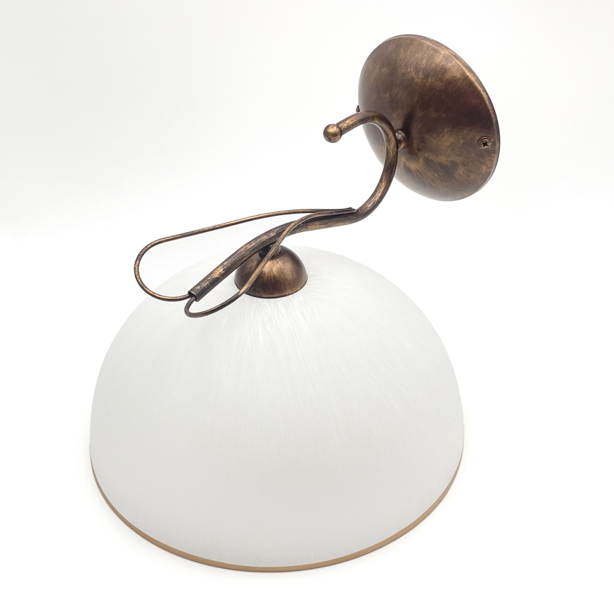 Απλίκα COBRA 1xE27/60W/230V μπρονζέ/πατίνα