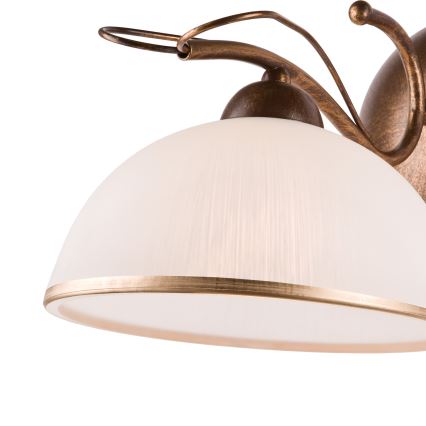 Απλίκα COBRA 1xE27/60W/230V μπρονζέ/πατίνα