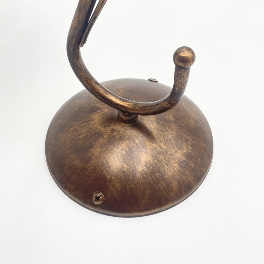 Απλίκα COBRA 1xE27/60W/230V μπρονζέ/πατίνα