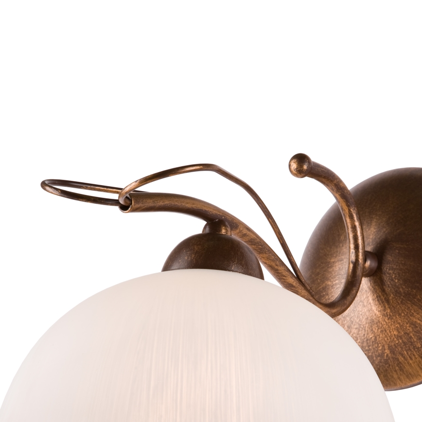 Απλίκα COBRA 1xE27/60W/230V μπρονζέ/πατίνα