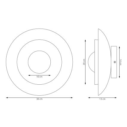 Απλίκα POPPI 1xG9/8W/230V μαύρο/λευκό