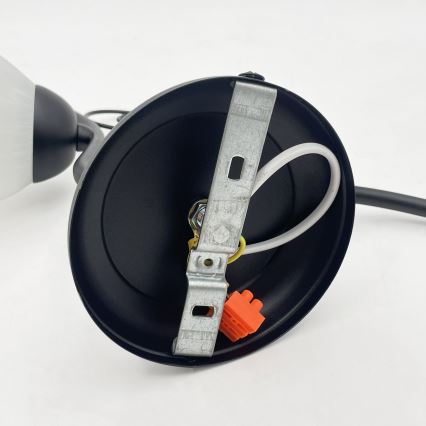 Απλίκα RETRO 1xE27/60W/230V μαύρη/λευκή