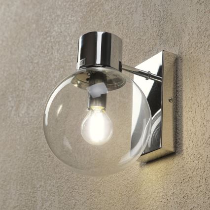 Απλίκα SFERIO 1xE14/5W/230V γυαλιστερό χρώμιο/διάφανο